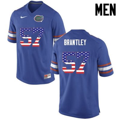 Men's Florida Gators #57 Caleb Brantley NCAA Nike Blue USA Flag Fashion Authentic Stitched College Football Jersey GEF8262IX